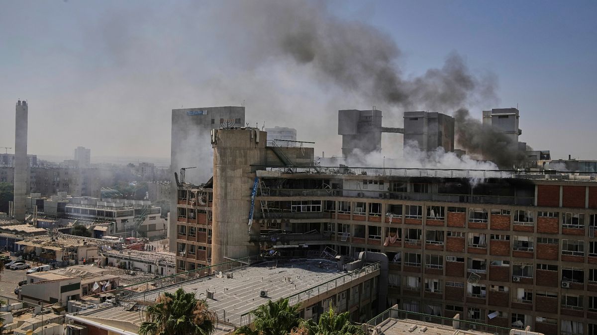 Iranian missiles hit southern Israel's largest hospital, injuring dozens