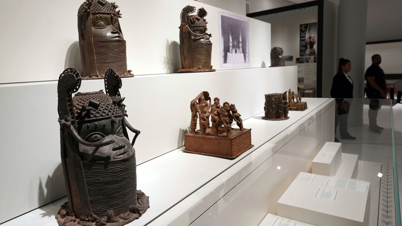 Benin Bronzes, that were stolen in Africa during colonial times, are displayed in Berlin, Germany, 15 September 2022