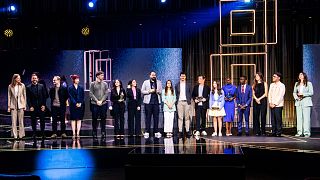 Winners of the Young Inventors 2025 prize, awarded by the European Patent Office on Wednesday 18 June 2025 in Reykjavik, Iceland. 