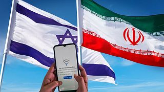 Israel and Iran flags