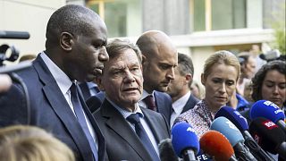 British Foreign Secretary David Lammy, High Representative of the European Union for Foreign Affairs and Security Policy Kaja Kallas, France's Minister for Europe and Foreign 