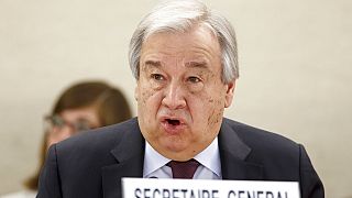 ARQUIVO - O Secretário-Geral das Nações Unidas, António Guterres, faz a sua declaração durante a abertura do Segmento de Alto Nível da 43ª sessão do Conselho dos Direitos