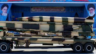 Iranian army displays missile during military parade marking National Army Day