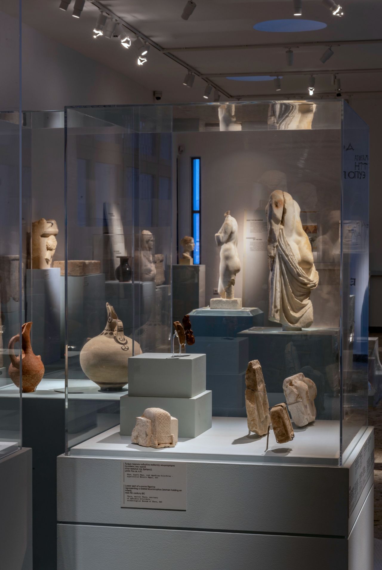 General view of the exhibition "Kykladitisses: Untold stories of women in the Cyclades"