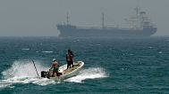 In this May 30, 2012, file photo, fishermen cross the sea waters off Fujairah, United Arab Emirates, near the Strait of Hormuz.