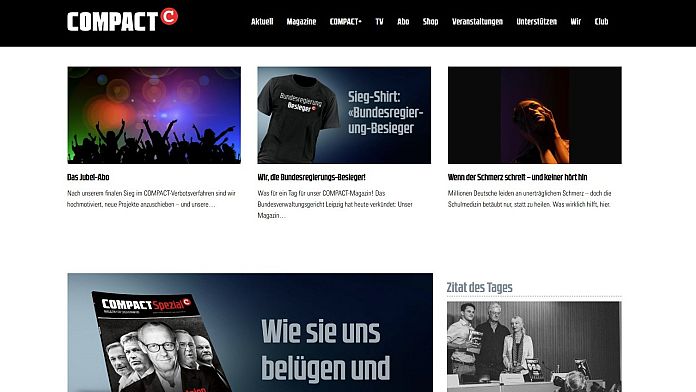 German court rules government ban on far-right Compact magazine not justified