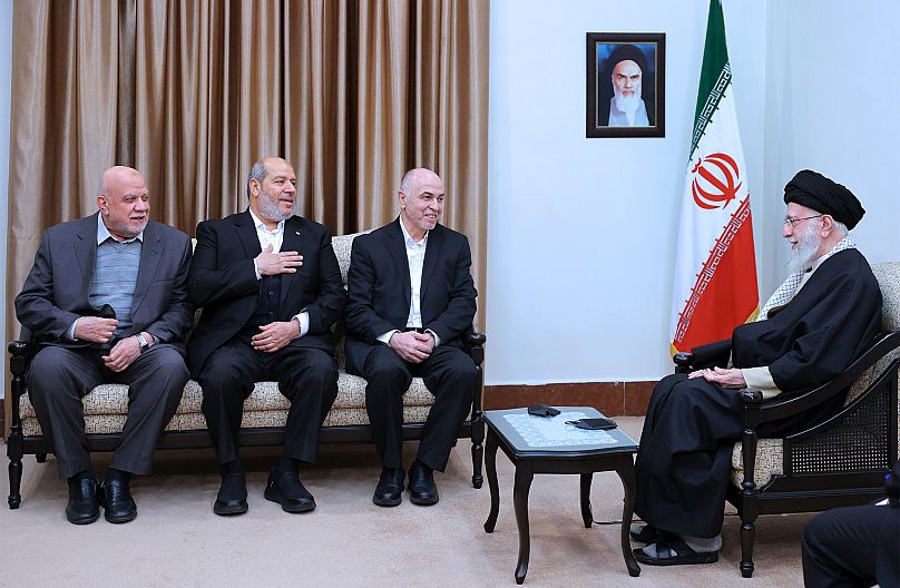 دیدار رهبر ایران با اعضای حماس در هشتم فوریه ۲۰۲۵ 