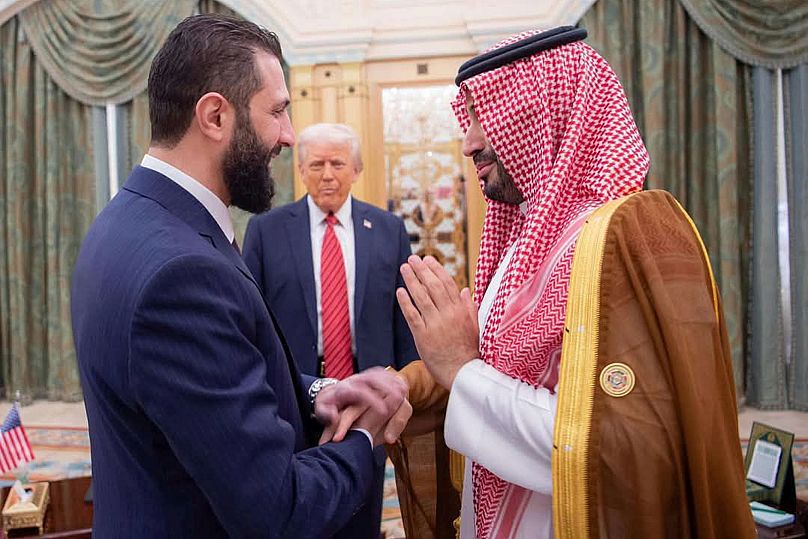 احمد شرع در دیدار با بن سلمان و دونالد ترامپ