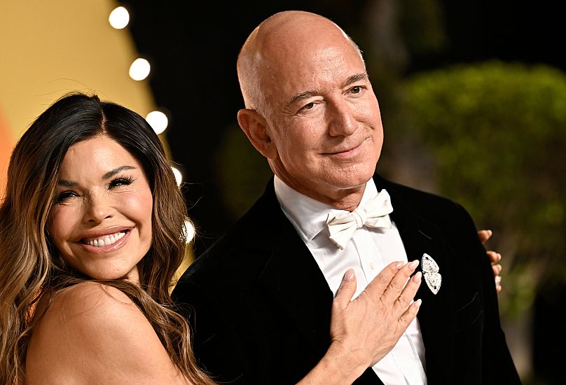 Lauren Sánchez and Jeff Bezos