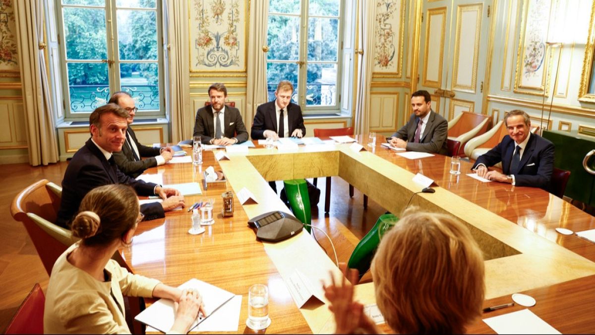 Macron meets IAEA chief Rafael Grossi in Paris after NATO summit Macron meets IAEA chief Rafael Grossi in Paris after NATO summit