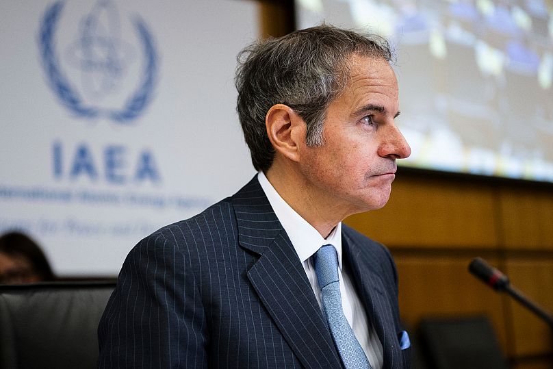 IAEA Director General Rafael Grossi attends a governors’ meeting in Vienna, 23 June, 2025