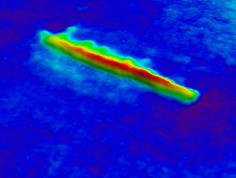 The wreck of HMS Cassandra, as surveyed by HMS Echo in 2021.