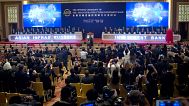 Representatives of the founding nations of the Asian Infrastructure Investment Bank (AIIB) cast their votes to establish the bank in Beijing, 16 January, 2016