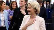 Commission president Ursula von der Leyen was reconfirmed in July 2024 by 401 votes.