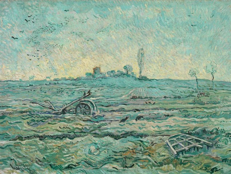 'Snow-Covered Field with a Harrow' by Vincent van Gogh.