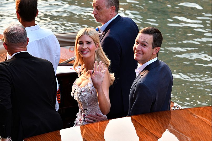 US President Donald Trump's daughter Ivanka Trump and her husband Jared Kushner arrive in Venice - Thursday 26 June 2025