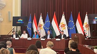 International press conference at the City Hall of Budapest
