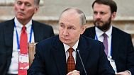 Russian President Vladimir Putin attends an expanded format meeting of the Supreme Eurasian Economic Council in Minsk, 27 June, 2025