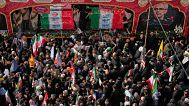 مراسم خاکسپاری فرماندهان نظامی ایران