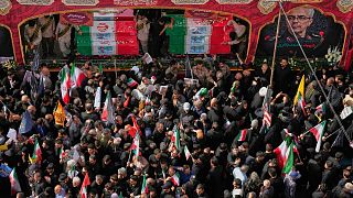 مراسم خاکسپاری فرماندهان نظامی ایران