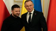 Polish President Andrzej Duda and Ukrainian President Volodymyr Zelenski.