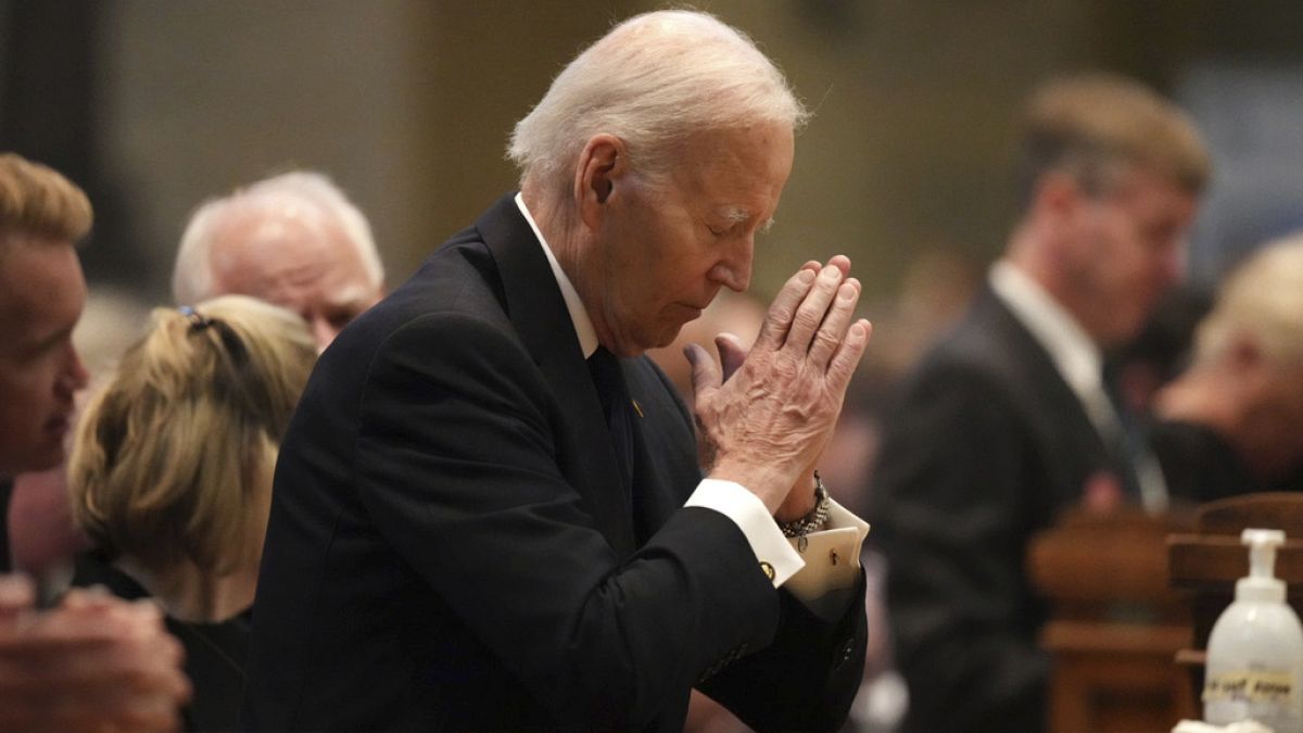 Biden and Harris attend funeral for former Minnesota House Speaker