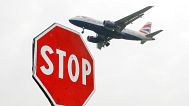 Archive: A plane landing at Milan Linate Airport