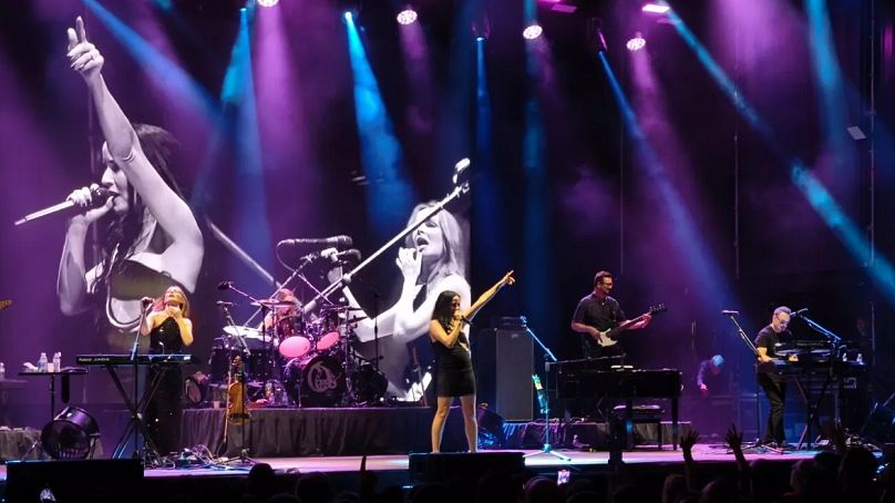 The Corrs durante su concierto en Madrid  el 1 de junio de 2025.