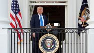 President Donald Trump smiles