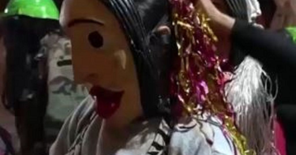 Paraguayan town celebrates vibrant Kamba Ra'anga festival with masks, fire and tradition