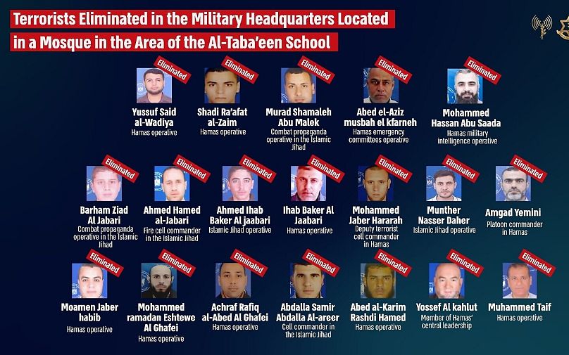 Az elhagyott iskolaépületben megölt terroristák