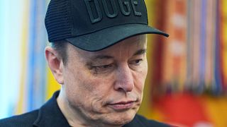 Elon Musk attends news conference with President Donald Trump in the Oval Office of the White House, Friday, May 30, 2025, in Washington