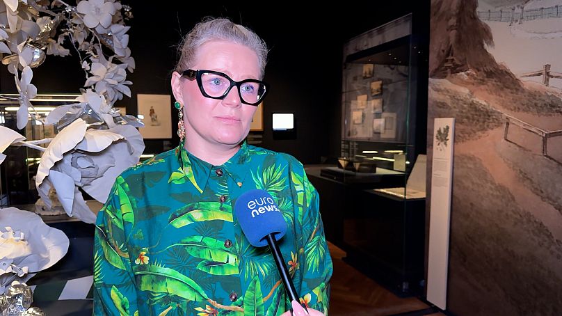 La Dra. Marianna Otmianowska, directora del Museo Real Łazienki, en una entrevista con Euronews