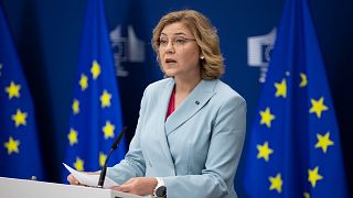 02/07/2025, Henna Virkkunen, Executive VP of the EC for Tech Sovereignty, Security and Democracy, gives a press point on on the EU’s Quantum Strategy.