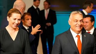 Mette Frederiksen dán és Orbán Viktor magyar miniszterelnök (korábbi felvétel)