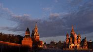 The Kremlin and an empty Red Square in Moscow, 21 January, 2025