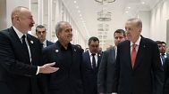 رئیس‌جمهور آذربایجان، الهام علی‌اف، رئیس‌جمهور ایران، مسعود پزشکیان، و رئیس‌جمهور ترکیه، رجب طیب اردوغان، در هفدهمین نشست سران سازمان همکاری اقتصادی (اکو) حضور یافتند