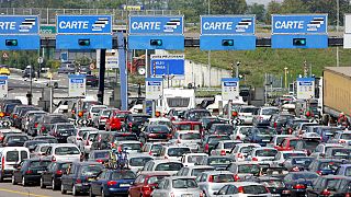 Fila al casello dell'A1, Melegnano