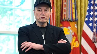 Elon Musk attends news conference with President Donald Trump in the Oval Office of the White House, Friday, May 30, 2025, in Washington