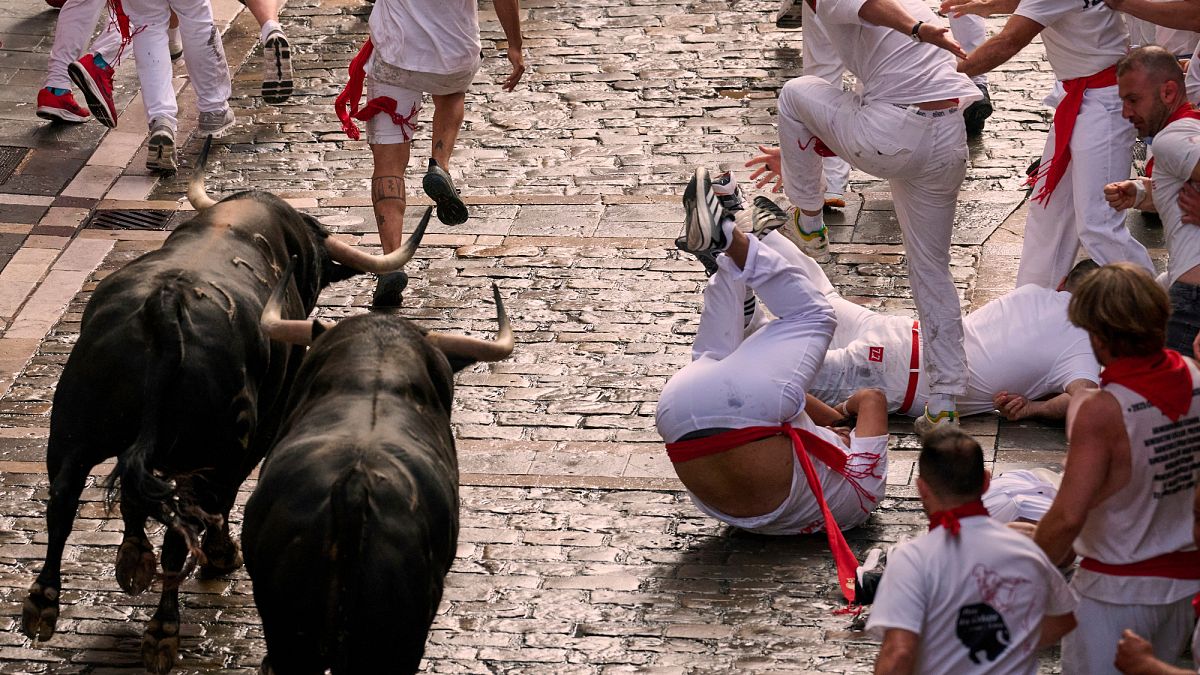 San Fermín Festival opens with first bull run in Pamplona