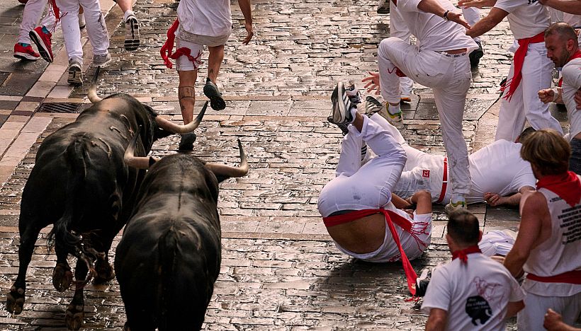 Vídeo. VÍDEO: Así ha sido el primer encierro de San Fermín 2025 | Euronews