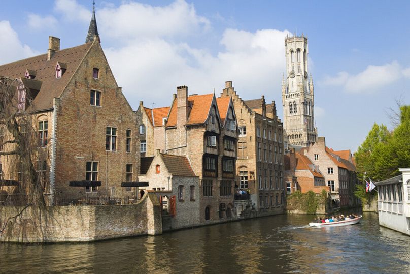 Brugge tarihi merkezi, AB'deki ciddi su tehdidi altında olan alanlardan biri.