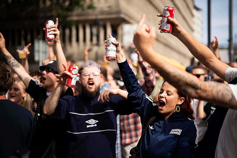 Oasis fans in Cardiff for the reunion gig and the debut of the band's tour - 4 July 2025