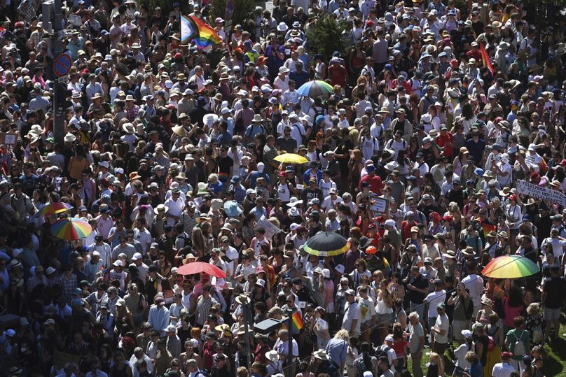 A "Budapest Büszkeség menete" 2025. június 28-án