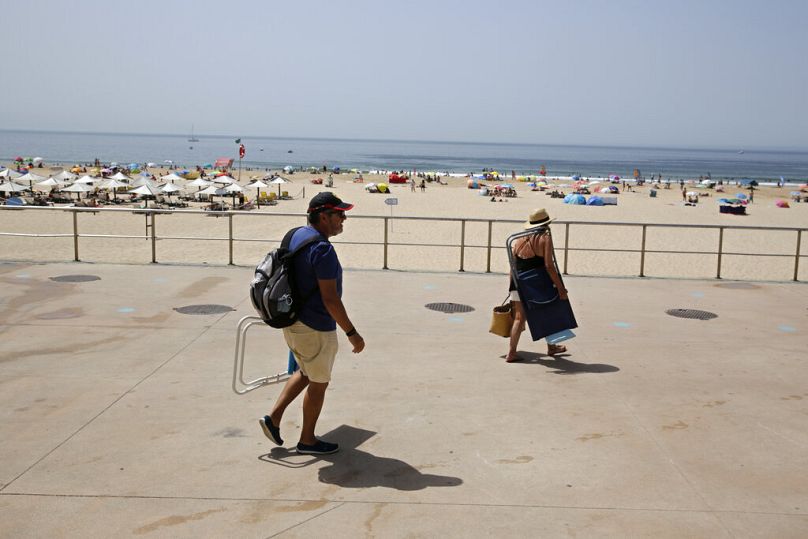 La Praia de Carcavelos in Portogallo