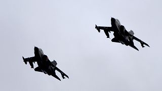 Tornado combat aircraft of the German air force's reconnaissance squadron 51 pictured at the air base in Jagel, 1 December, 2015