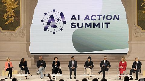 Discussions during the Artificial Intelligence Action Summit in Paris. 