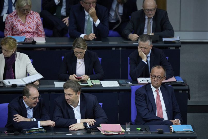 Friedrich Merz am Mittwoch während der Generaldebatte