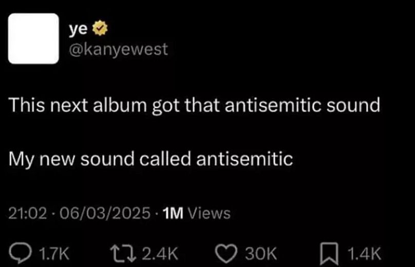 Ye's post