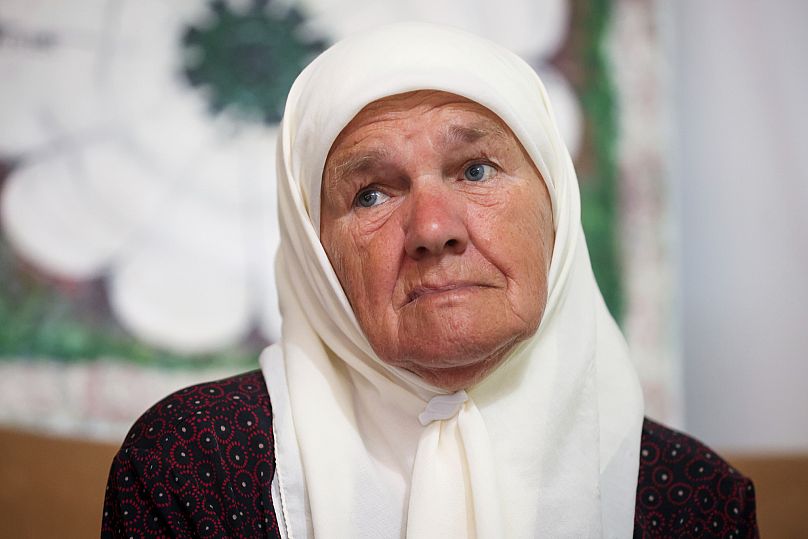 Mitglied der Vereinigung Mütter von Srebrenica.
